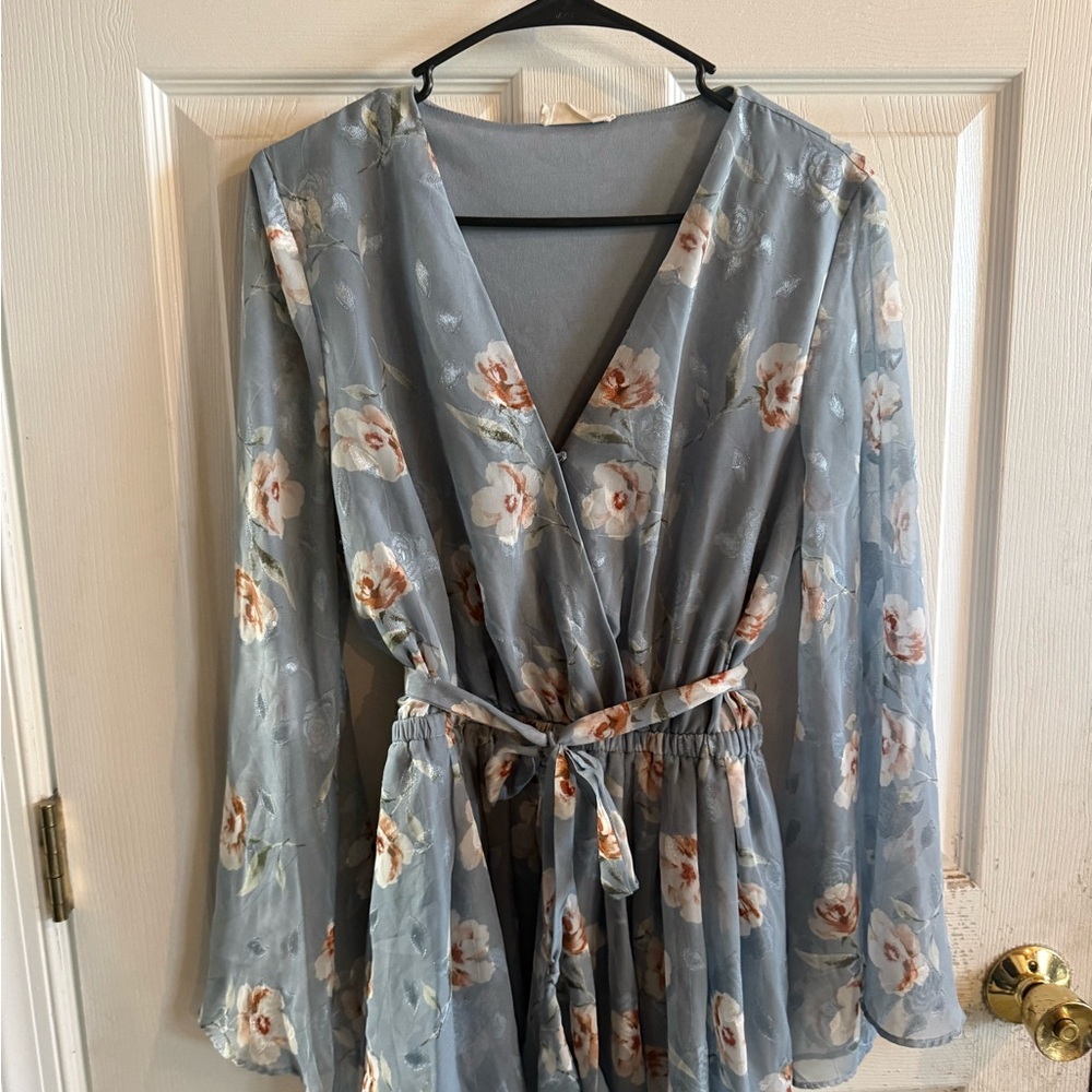 Altard state Floral V-Neck Dress with Belt